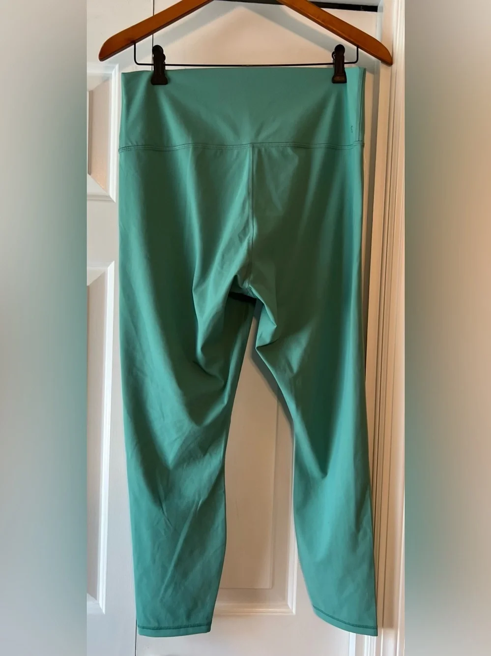 Everlane Perform 24/7 Dark Mint Green High Rise Ankle Leggings EUC XL #2601